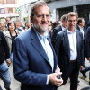 Paseo de Mariano Rajoy por Pontevedra durante a campaña electoral do 26-X