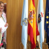 Carmela Silva en la firma de dos convenios entre la Deputación y el Concello de Pontevedra