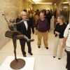 Inauguración de la exposición del escultor Xosé Luís Penado en el Edificio Sarmiento