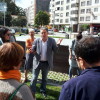 Miguel Anxo Fernández Lores visita los composteros comunitarios de Eduardo Pondal