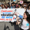 Manifestación na xornada de folga da educación organizada pola Plataforma Galega en defensa do Ensino Público