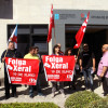 Protesta da CIG ante as oficinas de emprego