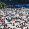Praias de Marín cheas de bañistas durante a fin de semana