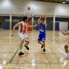 Partido entre Peixe Galego y Gijón Basket en el CGTD