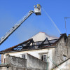 Incendio na casa de Filgueira Valverde en Arzobispo Malvar