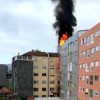 Incendio nun edificio da rúa Alfonso X o Sabio