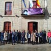 Concentración en Poio en solidariedade coas vítimas do incendio de Valencia