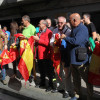 Concentración dos sindicatos policiais en apoio aos axentes das forzas da seguridade en Cataluña