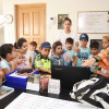 Os nenos da ludoteca do Álvarez Limeses visitan PontevedraViva