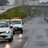 Corte parcial en la autovía de Marín-Pontevedra con motivo del temporal