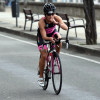 Sonia Pariente no primeiro tríatlon 113 Swim Ride Run de Sanxenxo