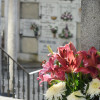 Visita ao cemiterio no Día de Todos os Santos