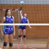 Partido entre Club Voleibol Pontevedra y Xiria en el CGTD