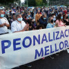 Protesta da veciñanza de Monte Porreiro contra a peonalización
