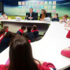 El alcalde Fernández Lores recibe la visita del alumnado del colegio Salvador Moreno