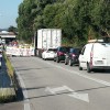 Trabajadores de ENCE cortan el tráfico en la carretera de Marín
