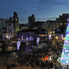 Acendido da iluminación do Nadal na praza da Ferrería