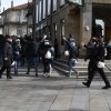 Tensión entre ultras del Rácing de Ferrol y el Pontevedra C.F. antes del partido en Pasarón