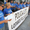 Concentración de protesta da Policía Local de Pontevedra