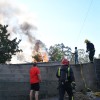 Incendio nunha nave industrial en Calvelo