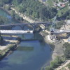 Nuevo puente del AVE sobre el río Lérez en Monte Porreiro