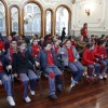 Alumnos del Colegio San José de Pontevedra acudieron al Pazo Provincial