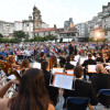 Man a man das bandas de música de Pontevedra e Salcedo nas Festas da Peregrina 2017