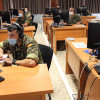 Inicio do traballo do rastrexadores do Ministerio de Defensa na base da Brilat