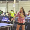 Un dos partidos dos campionatos de España de tenis de mesa en Pontevedra