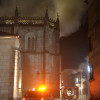 Incendio en "O Cortello" al lado de la Basílica de Santa María