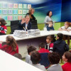 El alcalde Fernández Lores recibe la visita del alumnado del colegio Salvador Moreno