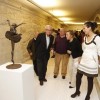 Inauguración de la exposición del escultor Xosé Luís Penado en el Edificio Sarmiento