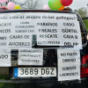 Caravana de vehículos para reclamar o incremento salarial para o persoal da Xustiza