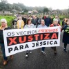 Concentración en Barro polo segundo aniversario da morte de Jéssica Méndez