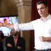 Pedro Sánchez en Pontevedra durante a campaña electoral do 26-J