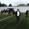 Visita del alcalde al nuevo campo de fútbol de Cerponzóns
