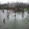 Inundaciones del río Gafos a su paso por Tomeza