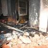 Incendio nunha vivenda abandonada de Estribela