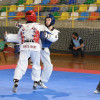 Participantes na quinta edición do Open Cidade do Lérez de taekwondo