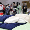 Miembros de la Asociación Down Xuntos visitan Cruz Roja con motivo de su 150 aniversario