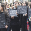 Acto con escolares na Ferrería para conmemorar o 25N