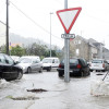 Imágenes del temporal en diferentes calles de Pontevedra