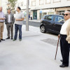Antón Louro visita las obras de mejora de la avenida de Lugo