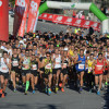 Participantes na VIII edición da carreira pedestre de Campañó
