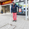 Percorrido a cegas da ONCE pola cidade polo Día Internacional das Persoas con Discapacidade