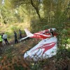 Estado en el que quedó la avioneta que aterrizó de emergencia en Curro