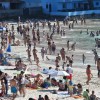 Praias de Marín cheas de bañistas durante a fin de semana