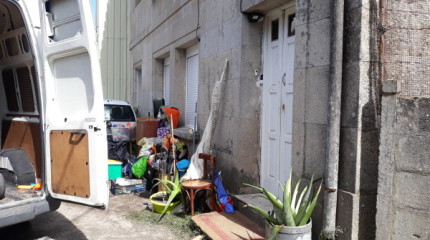 Desaloxo dunha vivenda na rúa Pedro Sarmiento de Gamboa