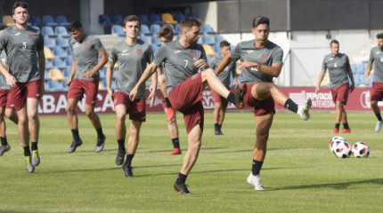 Primeiro adestramento do Pontevedra CF da tempada 2019-2020