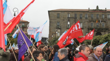 Manifestación da CIG contra a represión sindical e as reformas de Gallardón
